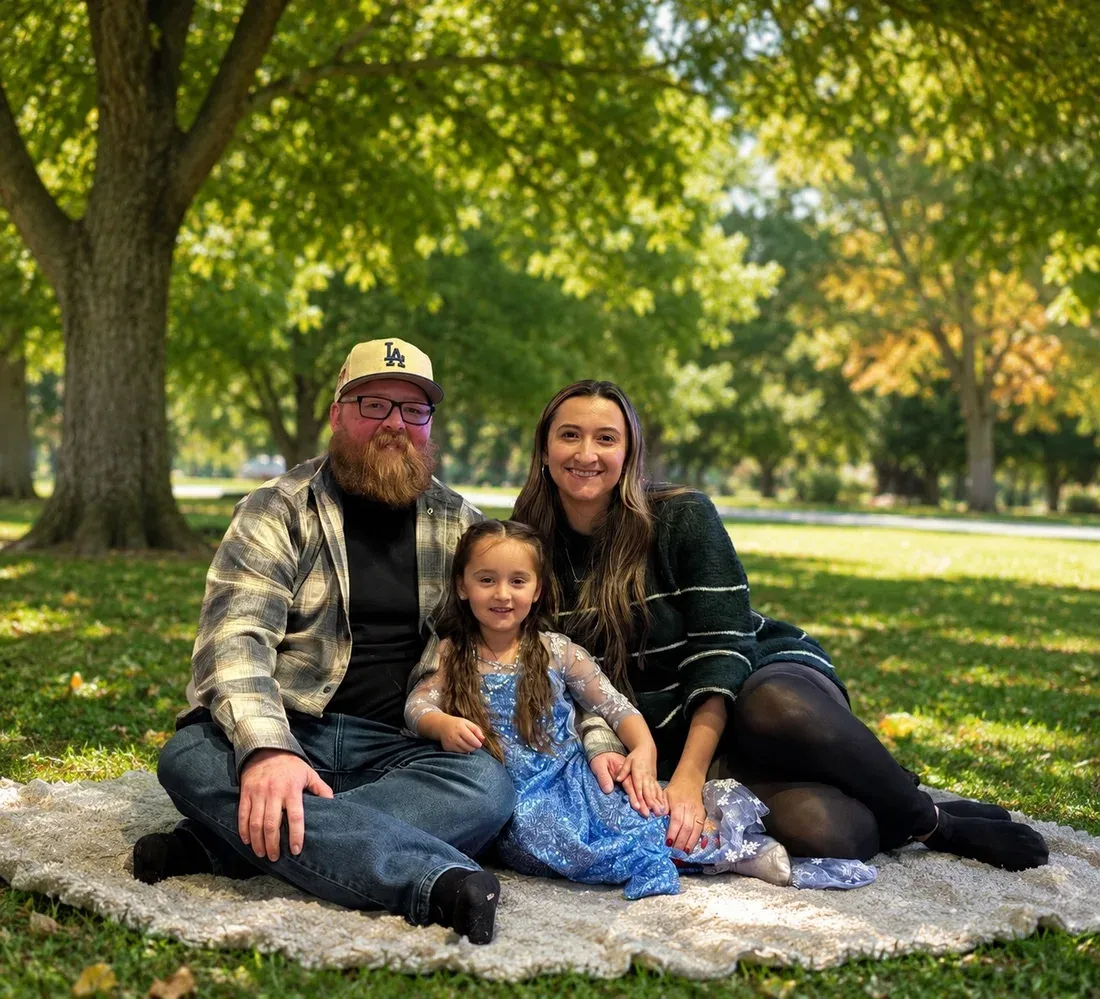 Mark Beaver with his family